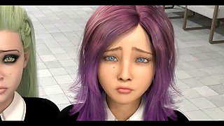 MissKitty2K's wild anime adventure in a 3D fantasy world