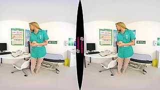 Cum Training Part 1; British Nurse Fetish Striptease In The Doctors Office