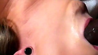 White slut red august takes hung big black dick anal creampie