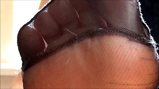 Foot and nylon fetish