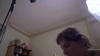 Big boobs milf masturbates with her dildo