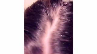 Busty brunette solo masturbation