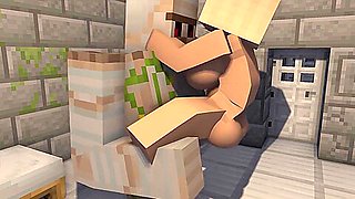 Minecraft 3d Hottie Ambushed With Iron Cock