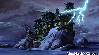 Alex Mack, Elly Clutch And Violet Myers In Velma And Daphne Get Horny When Scared