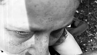 The Pictures Black and White She Sucks That Cock with All Her Fucking Might Cum Guzzler