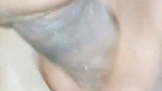 Young Girl in Deep and Sloppy Blowjob Ends up Cumshot in Boobs, Horny Wife Neha Bhabhi