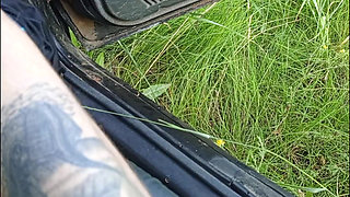 In the Car in the Parking Lot, a Neighbor Jerks off My Dick