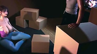 3D BBW Yoga Teacher Nude - Big Boobs Fucked Hard by Huge Dick