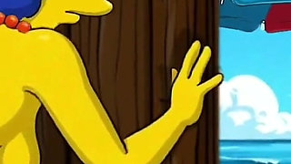 Beach Bitch 2: Pussy Full of Cum. Cartoon Simpsons Parody.