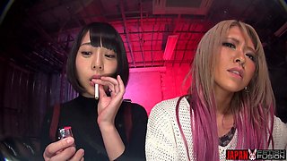 Risa and Yua Nanami Humiliate You with Saliva-drenched Tongues and Smoky Breath. a Filthy POV Punishment Dripping with Spit