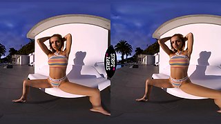 Sexy Sunsets - Tanned Babe Solo Striptease - Sexlikereal