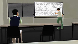 Handjob During the Lecture