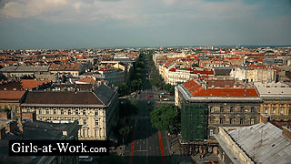 Lesbian Threesome Between Colleagues