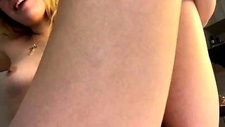 Super pretty blonde masturbating on the fucking machine 8689
