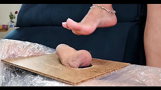 KiffaFeet Latina Goddess Stomps Slave Cock - Rough Footjob & Fetish Trampling