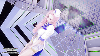MMD LEE SUHYUN - ALIEN Seraphine Sexy Kpop Dance League Of Legends Uncensored Hentai 4K