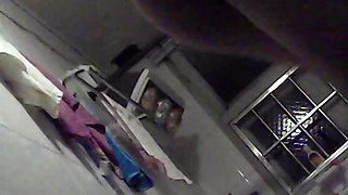 Spied Chinese girl in uniform shower