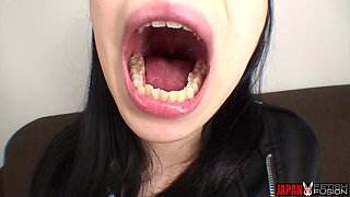 [amateur Girl Series] Amateur Yukari's Selfie of Her Tongue and Inside Her Mouth