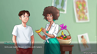 Summertime saga I fucked my stepsister as she was naked in her room