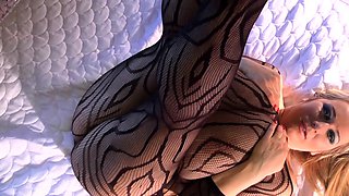 Busty blonde beauty sucking pov dick ready for tit fucking