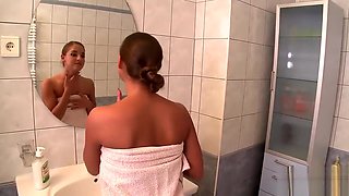 Hot shower fucking with Amirah Adara
