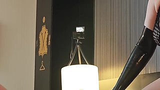 Adelina Noir and Miss Anna Lynx Fisting Pegging and Strapon with Slave_p