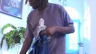 Stuffing her ass  pussy full of cock