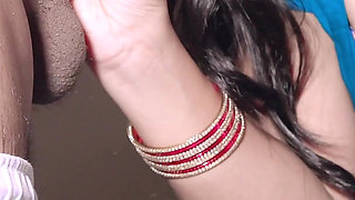 Hot Stepmom Priya Romance After Caught Showing Boobs to Her BF with Hindi Audio