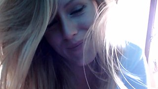 Blonde teen Sierras first erotic masturbation video