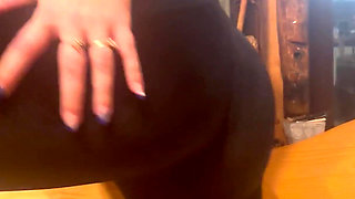 Ass Slaps & Cameltoe Play on the Bench