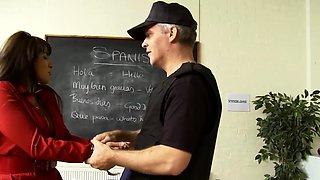 Naughty Teacher Fucked by Late Student After Getting Caught