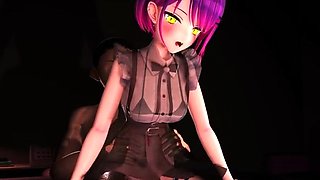 Awesome hentai anal sex with stunning excited nurse