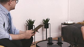 Jenny Doll tries out latex sex with her therapist