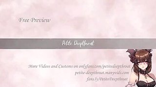 Petite Teen Rough Deep Throat Face Fuck with Gagging and Sloppy Blowjob