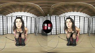 Mistress Molli Gets Wild As She Takes Her Boots And Lingerie Off In Virtual Reality - VRFootFetish