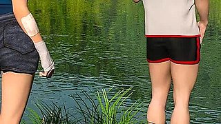 Nursing back to pleasure: sexy girls in bikini are playing volleyball ep 48