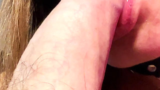 Redhead's Seduction: Choosing Stockings, High Heels, Leather Lingerie - Ends with Mouthful of Cum
