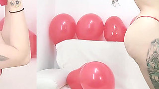 Valentine's Day Breath Play Big Tits