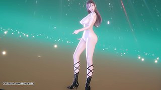 [mmd] Kwon Yun Bi - Underwater Tifa Sexy Naked Dance Final Fantasy Hentai Uncensored