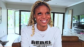 Busty 18yo Blonde Ebony Pounded Hard