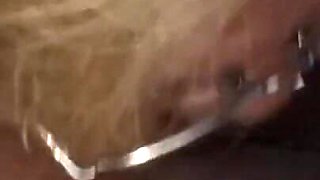 Mature MILF with Glasses Giving Oral Sex to Her Young Lover's Cuckold