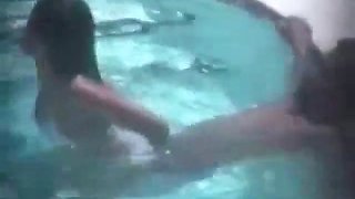 Pool sex in public