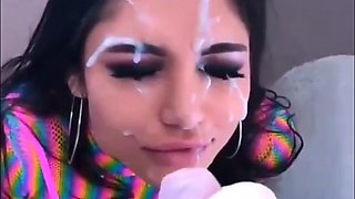 Spicy baes huge facials soul-stirring sex clip