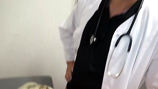 GERMAN Doctor Seduce Teen and Boyfriend to Fuck in Hospital