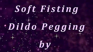 Slow Ass Play Soft Fisting Dildo Pegging in Straitjacket Blindfold by Femdom Maledom