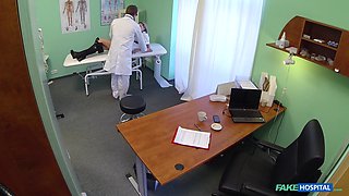 Checking her Anal Temperature: Naughty Blonde Nurse Gets Doctor's Attention And His Cum