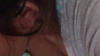 Indonesian Maid Sucks Her Boss's White Cock