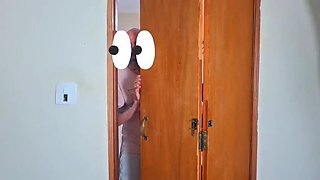 Stepdad Surprise Night Visit with Teen Latina Fanny Squirting Blowjob