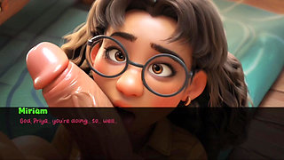 My stepsister lick my dick in night