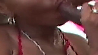 Monique Gives Him a Sensual Blowjob and Takes His Big White Cock in Her Pussy.